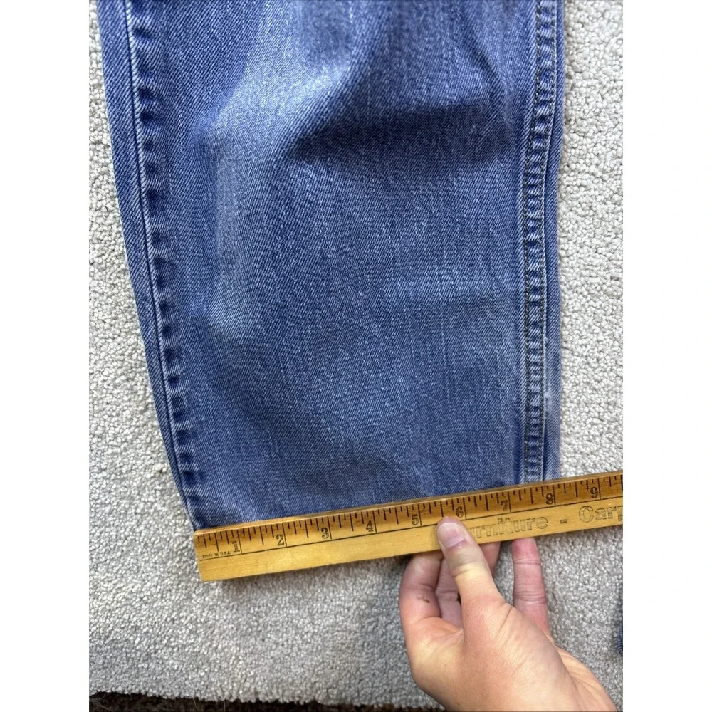 Levi's‎ 505 Regular Fit Jeans Mens 36x30 Blue Distressed Faded Denim 00505-4886